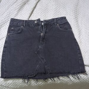 Topshop Charcoal Mini Skirt